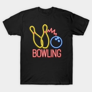 Neon Bowling Sign T-Shirt